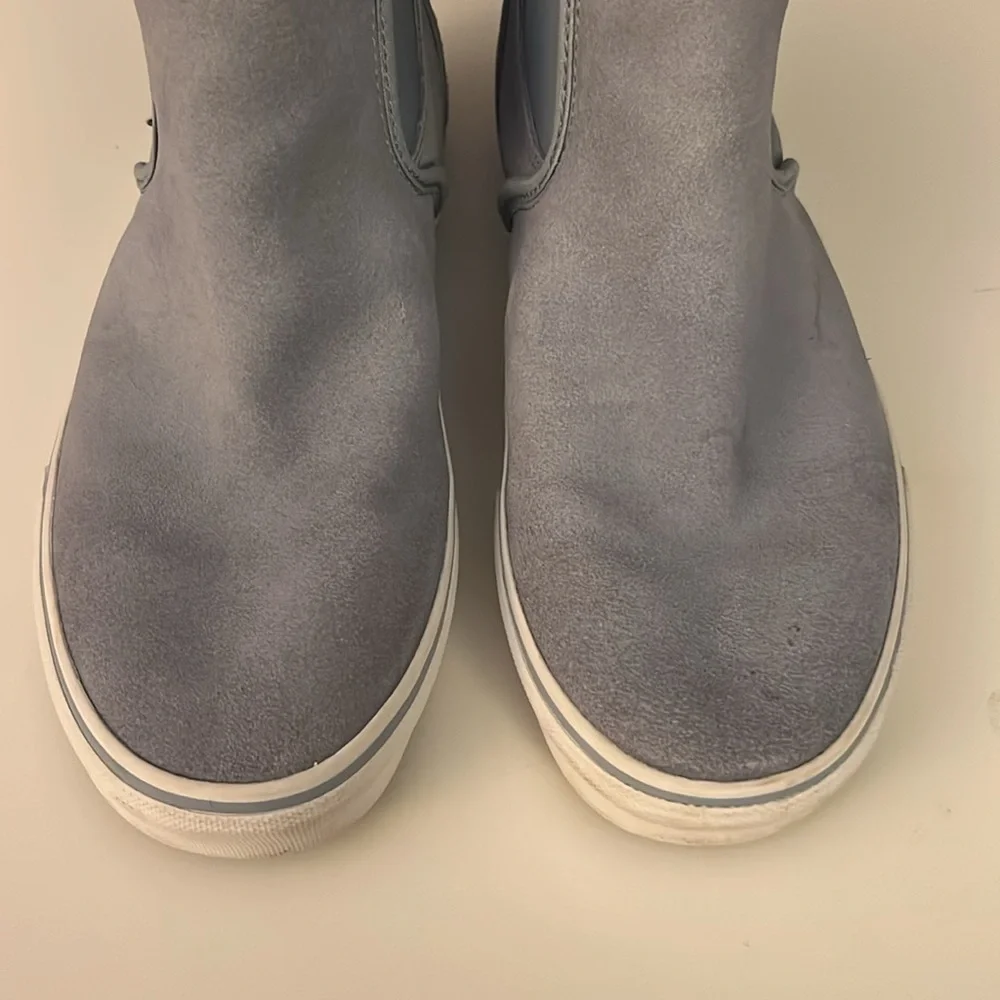 Vans Asher Chelsea Suede Mid Boot in Blue Fog Slip On Sneaker Skater Size 9.5 - Picture 13 of 13